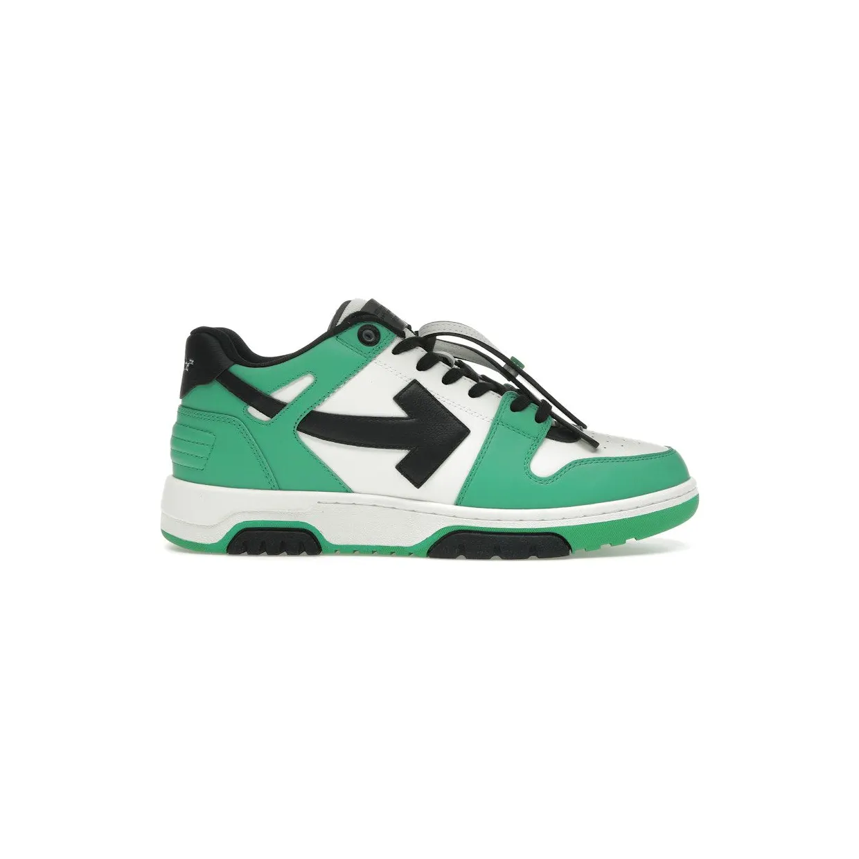 OFF-WHITE Out Of Office “OOO” Low Tops Green Black (OMIA189S24LEA0065510)