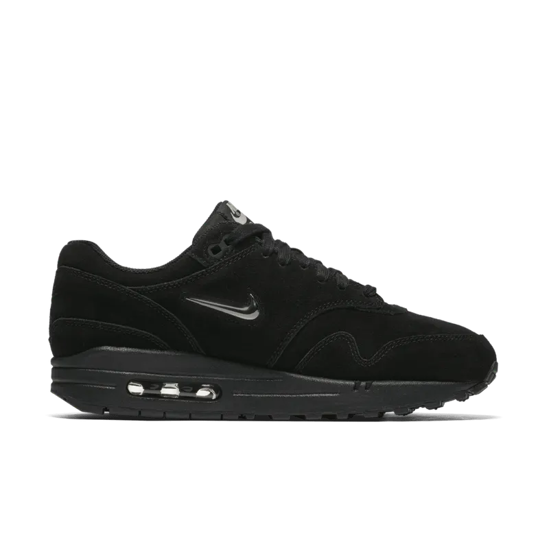 Nike Air Max 1 Jewel Black (W) Black/Metallic Silver-Wolf Grey (AA0512-001)