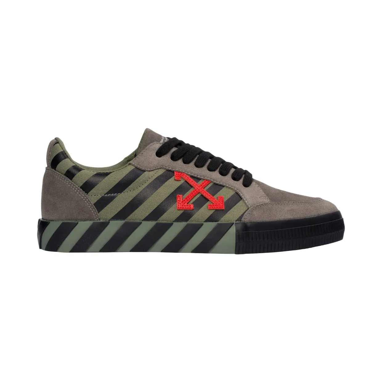 Off-White Low Vulc Khaki Red (OMIA085E20LEA0016325)