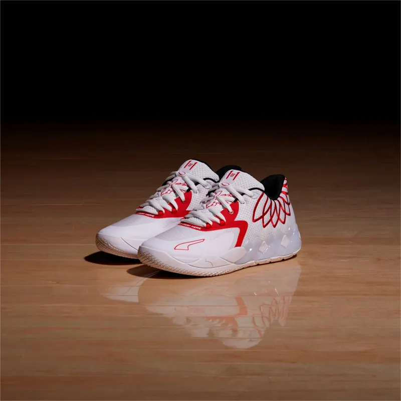Men’s PUMA Mb.01 Lo White/High Risk Red (376941-10)