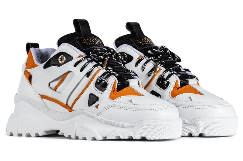Mason Garments Genova II White / Orange / Black Weiß (SS21-35-3A)