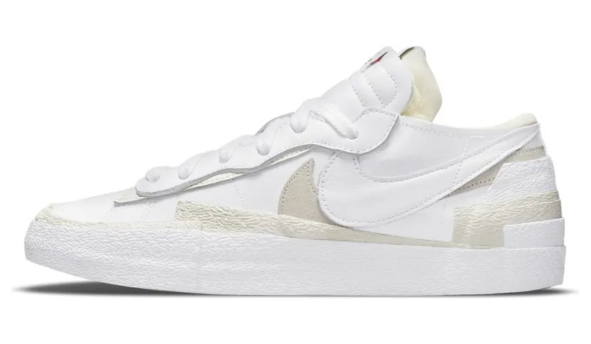 Nike x Sacai Blazer Low White Patent Leather (DM6443-100)