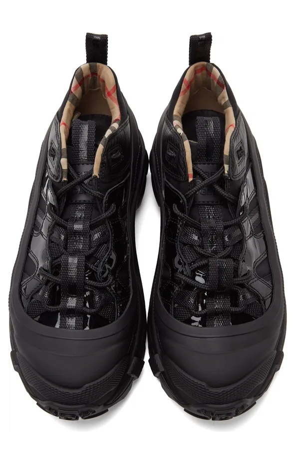 Burberry Black Patent Arthur Sneakers (8036166) (5)
