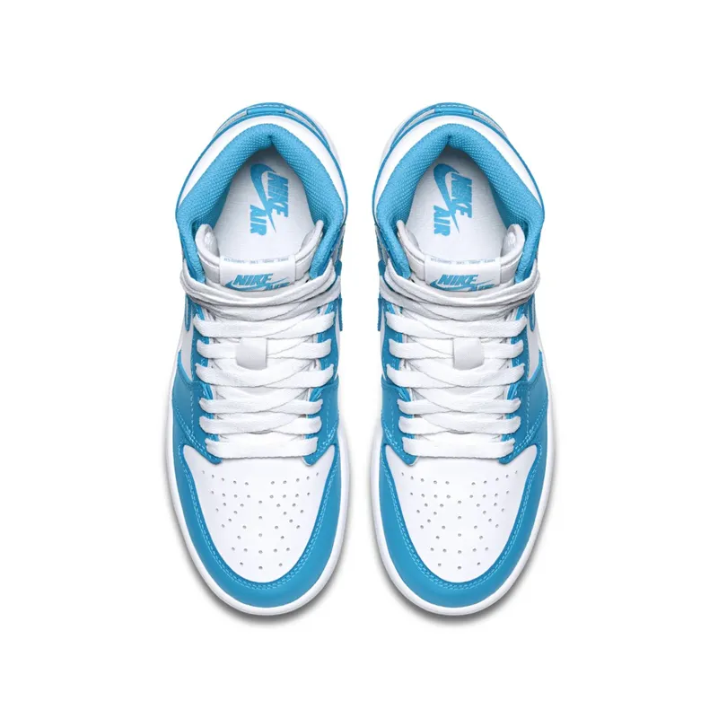 Jordan 1 Retro UNC (GS) White/Dark Powder Blue (575441-117)