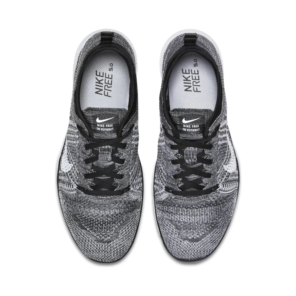 Nike Free Tr Flyknit Oreo (W) Black/White-Wolf Grey (718785-001)