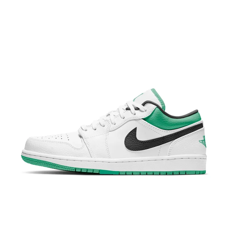 Jordan 1 Low White Lucky Green Black White/Lucky Green-Black (553558-129)