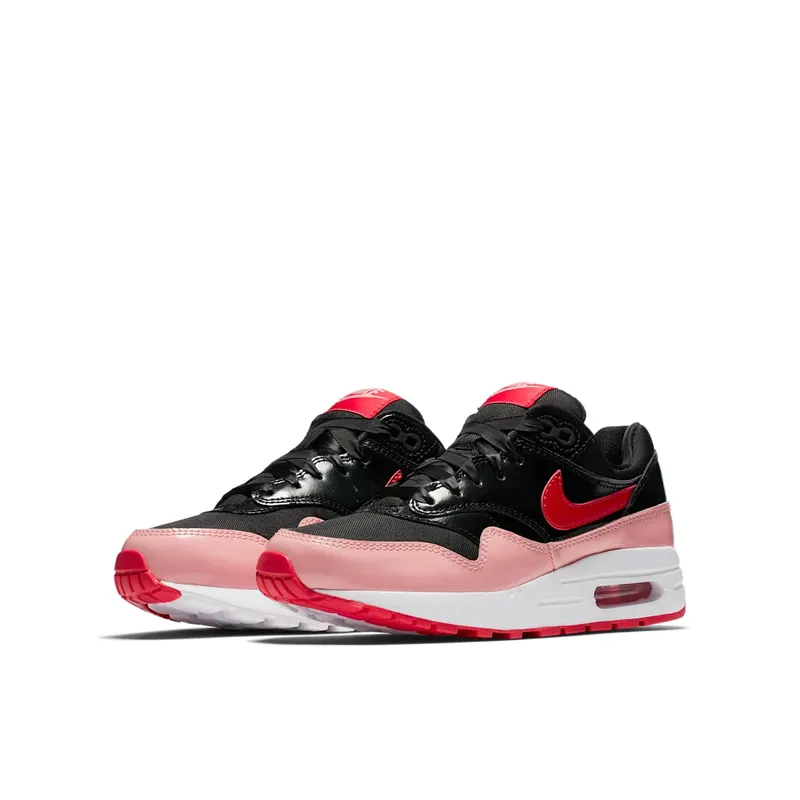 Nike Air Max 1 Valentine’s Day 2018 (GS) Black/Speed Red-Bleached Coral (AO1026-001)