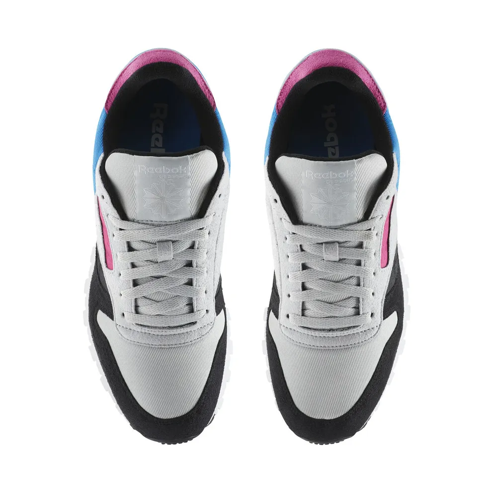 Reebok Classic Leather WB Black Black/Skull Grey-Risk Blue (Other Brands Reebok)