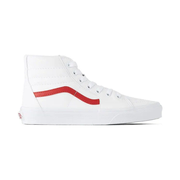 Vans Kids White & Red Sk8-Hi Big Kids Sneakers (J VN0A4UI29AN)