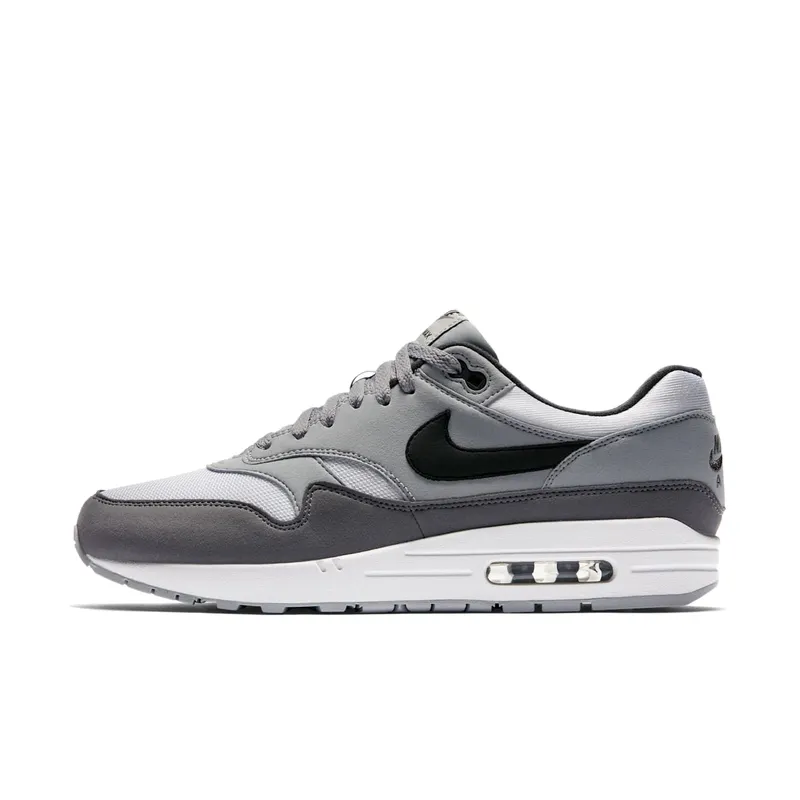 Nike Air Max 1 White Black Wolf Grey White/Black-Wolf Grey-Gunsmoke (AH8145-101)