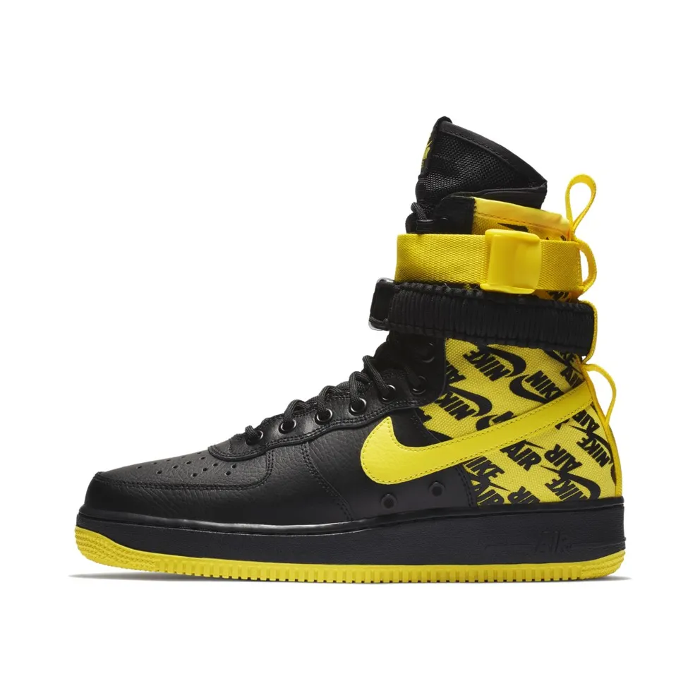 Nike SF Air Force 1 High Black Dynamic Yellow Black/Dynamic Yellow (AR1955-001)