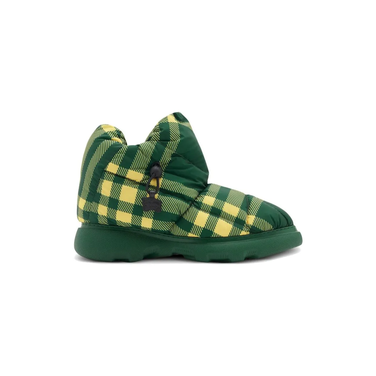 Burberry Check Pillow Boots Green White (8080007)