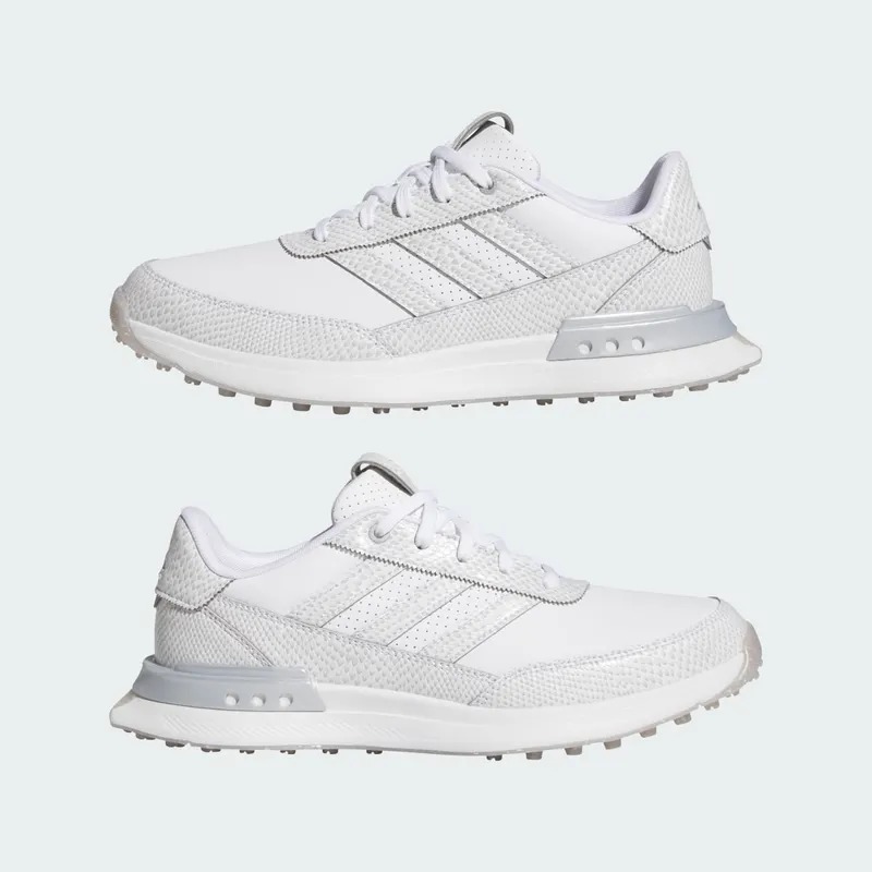 adidas S2G 24 Leather Spikeless Golf Cloud White Silver Metallic (JI4037)