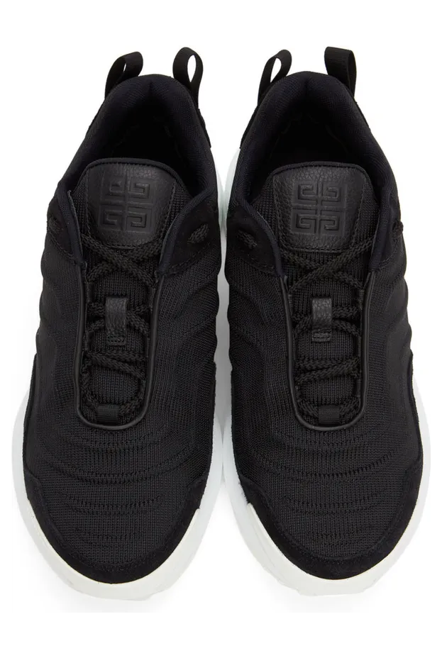 Givenchy Black & White GIV 1 Light Runner Sneakers (BH005FH13D) (5)