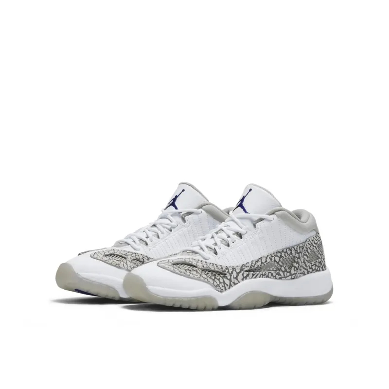 Jordan 11 Retro Low IE Cobalt 2015 (GS) White/Cobalt/Zen Grey (768873-102)