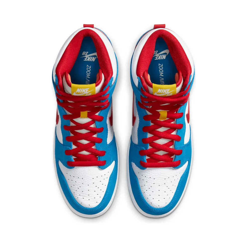 Nike SB Dunk High Doraemon Light Photo Blue/Light Photo Blue-Speed Yellow-University Red (CI2692-400)