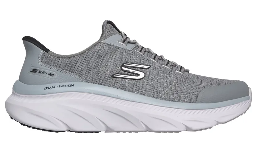 Skechers Slip-ins Relaxed Fit: D’Lux Walker 3.0 “Drevven Sneaker Grey / Black” (233244GYBK)