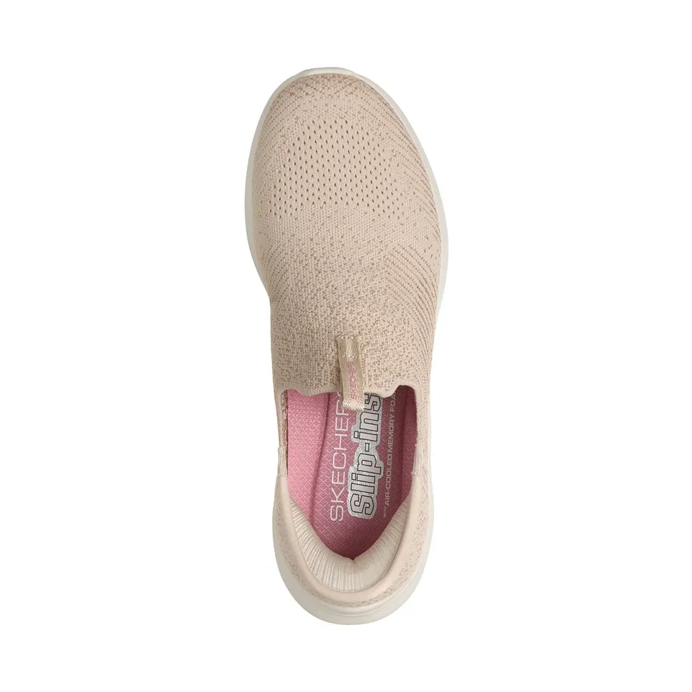 Skechers Slip-ins: Ultra Flex 4.0 – Midnight Sparkle Sneaker Natuurlijk/Gold