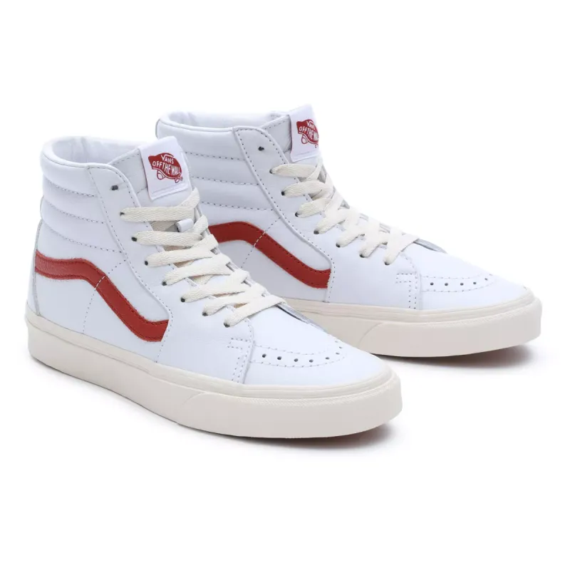 Vans Vintage Pop Sk8-hi Red – “White” (VN0007NSRED)