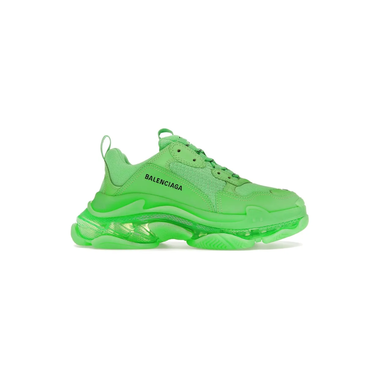 Balenciaga Triple S Soft Neon Green Clear Sole