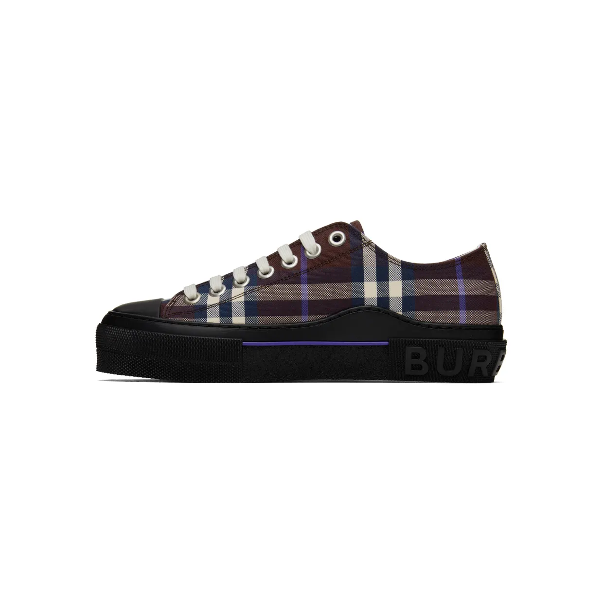 Burberry Burgundy Check Sneakers (8055644) (3)