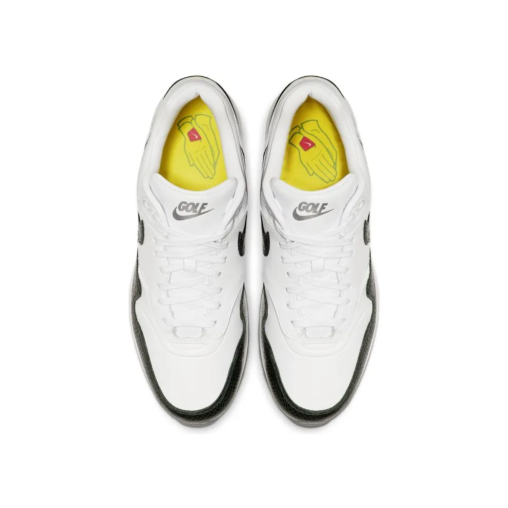 Nike Air Max 1 Golf Masters White/Chrome-Opti Yellow-Fir (BQ4804-100)