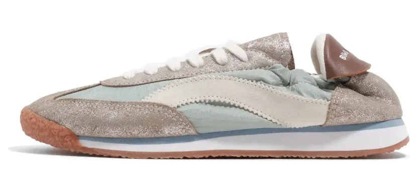 Bimba Y Lola 13 06 aus Wildleder und grünem Nylon “Silver” (261BZ130610007)