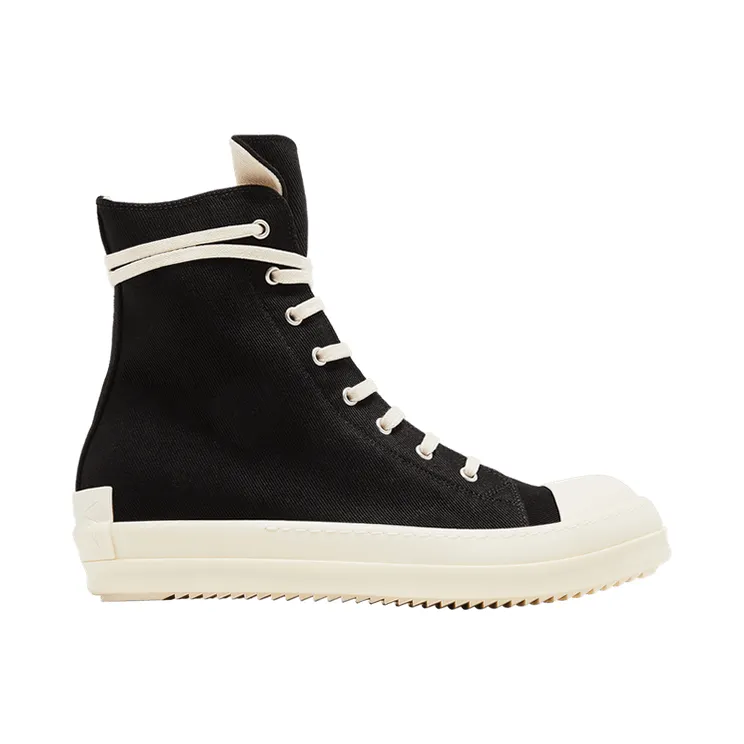 Rick Owens DRKSHDW Hollywood High Sneaks Black Milk (DU01E3800-DOEH3-911)