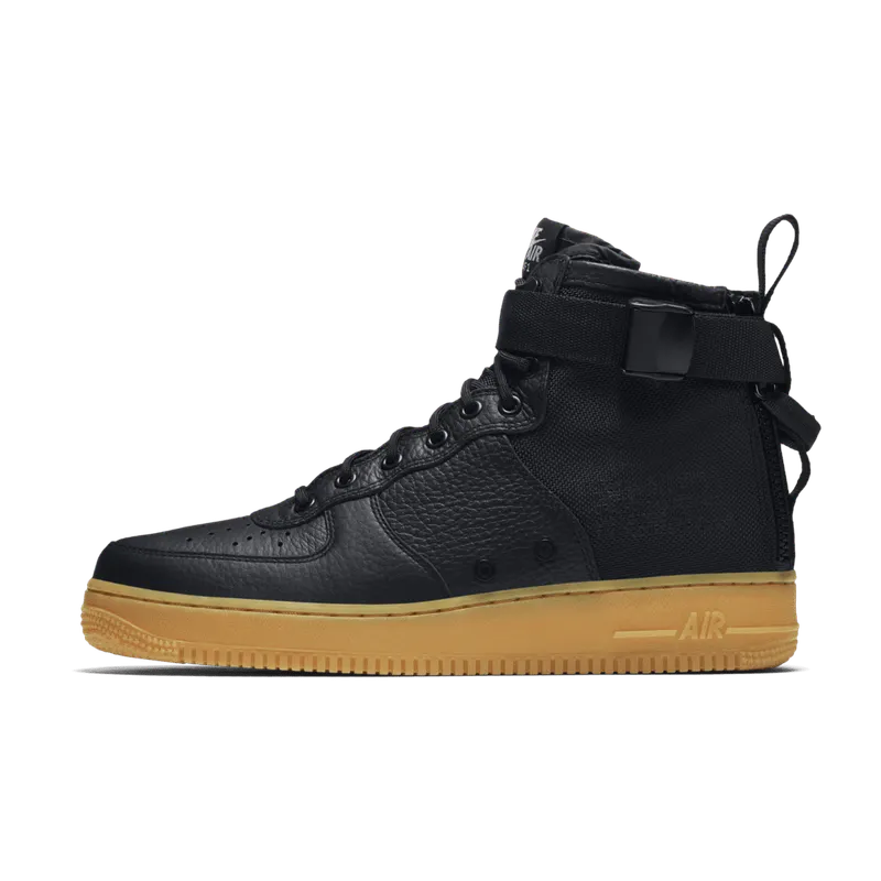 Nike SF Air Force 1 Mid Black Gum Black/Black-Gum Light Brown (917753-003)
