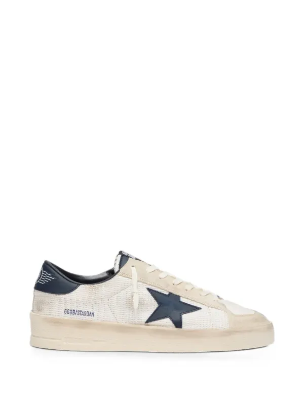 Golden Goose Stardan suède sneakers with ster – Beige (GMF01089F008537)
