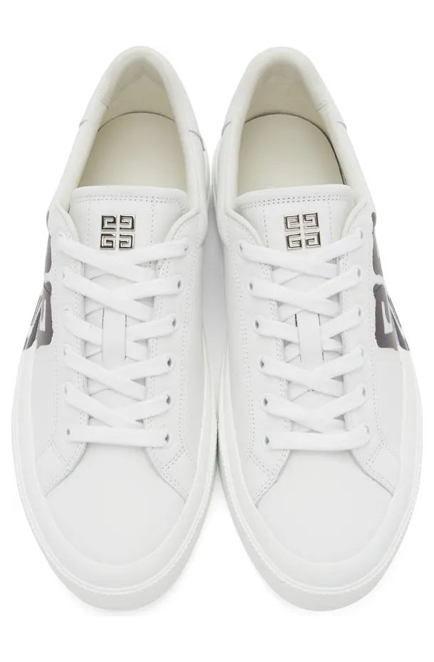 Givenchy White Chito Edition 4G Print City Sport Sneakers (BH005VH13P) (5)