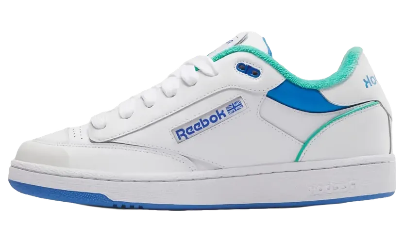 Reebok Club C Bulc “White / Unleashed Green / Kinetic Blue” (100201-213)