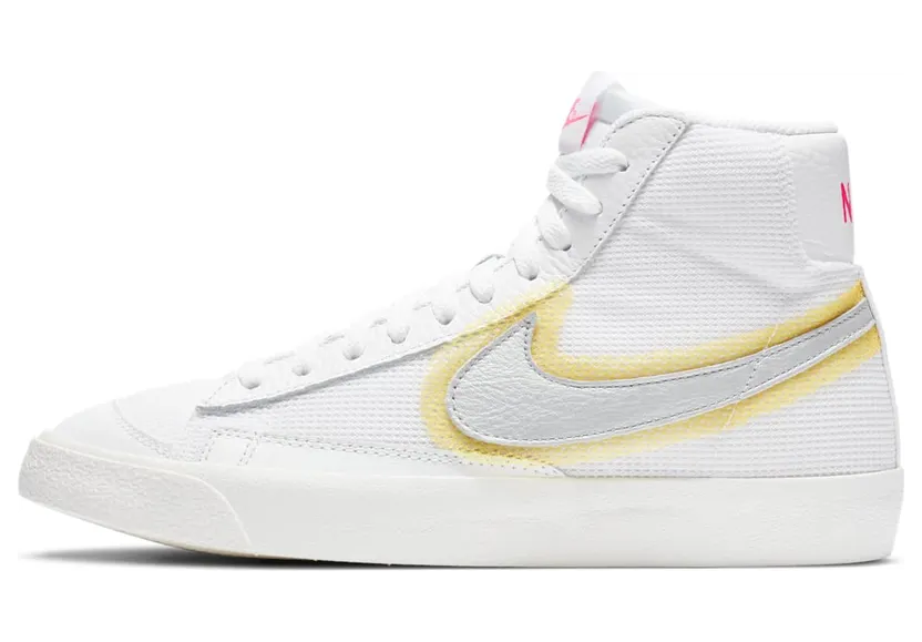 Nike Blazer Mid ’77 Vintage Cotton Waffle “White / University Gold / Summit White / Metallic Silver” (CZ8105-100)