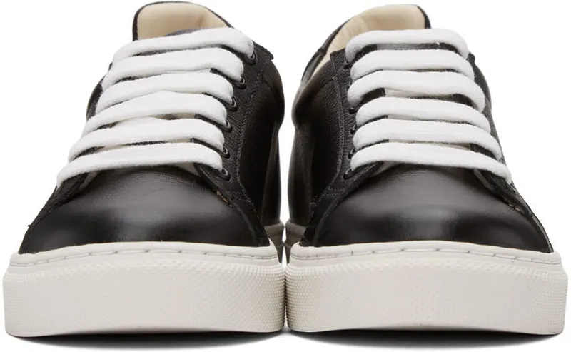 Sophia Webster Black & White Butterfly Low Sneakers (SSS22138)