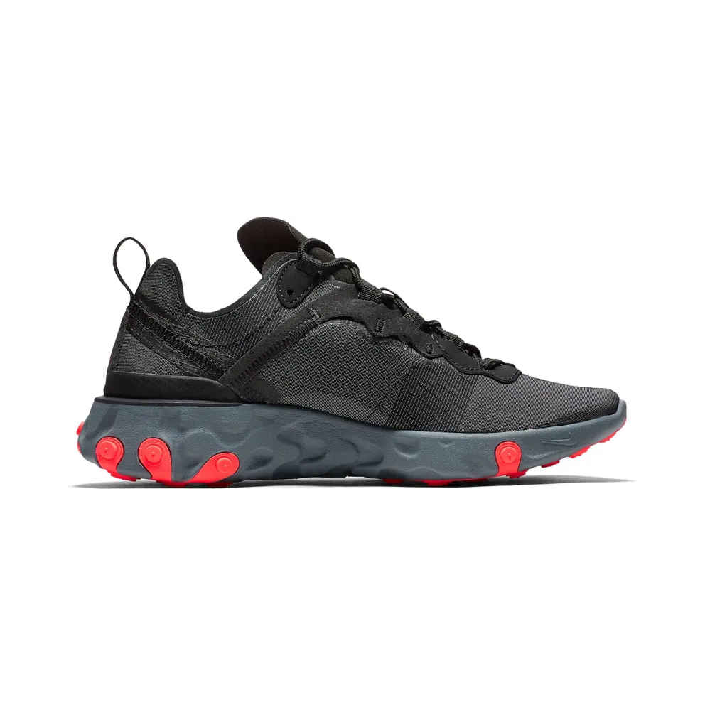 Nike React Element 55 Black Solar Red (W) Black/Solar Red-Cool Grey-Dark Grey (BQ2728-002)