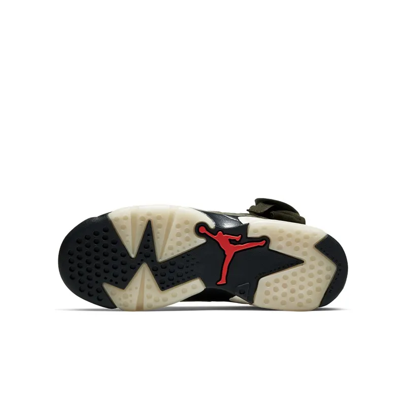 Air Jordan x Travis Scott Cactus Jack Nike AJ VI 6 ‘Medium Olive’ (GS) (2019) (CN1085-200)