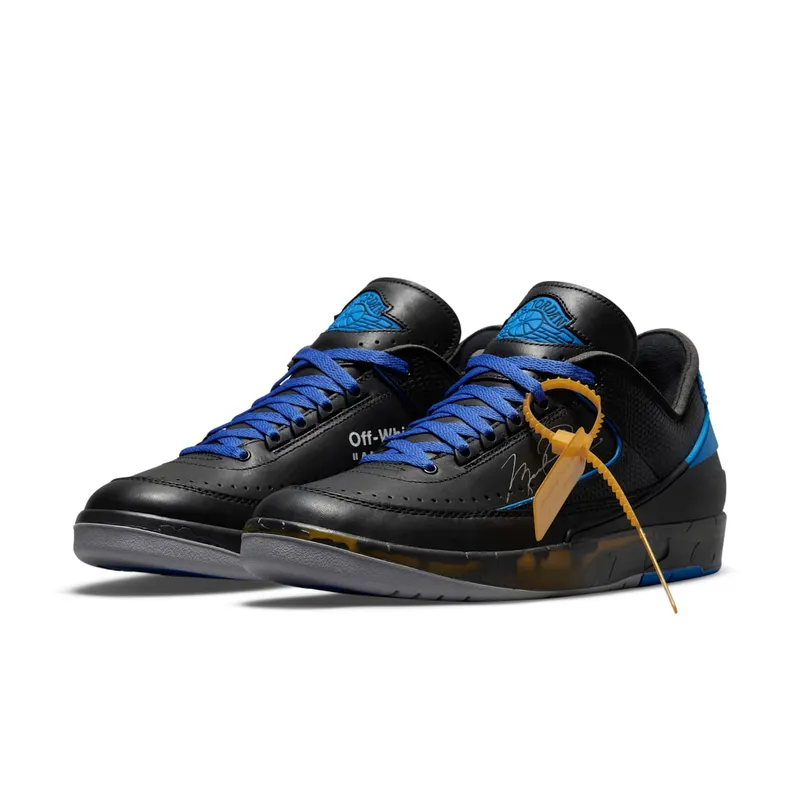 Air Jordan 2 x Off-White Retro Low SP Black Blue (DJ4375-004)