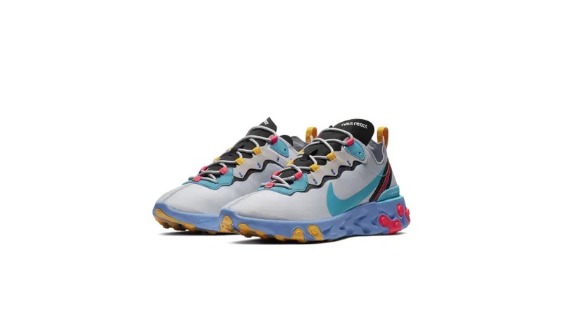 Nike React Element 55 Teal Nebula Wolf Grey/Teal Nebula-Black-Red Orbit (CQ9705-002)