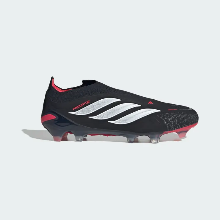 adidas Predator Elite Laceless Firm Ground Football Boots “Core Black / Cloud White / Lucid Red” (JS0408)