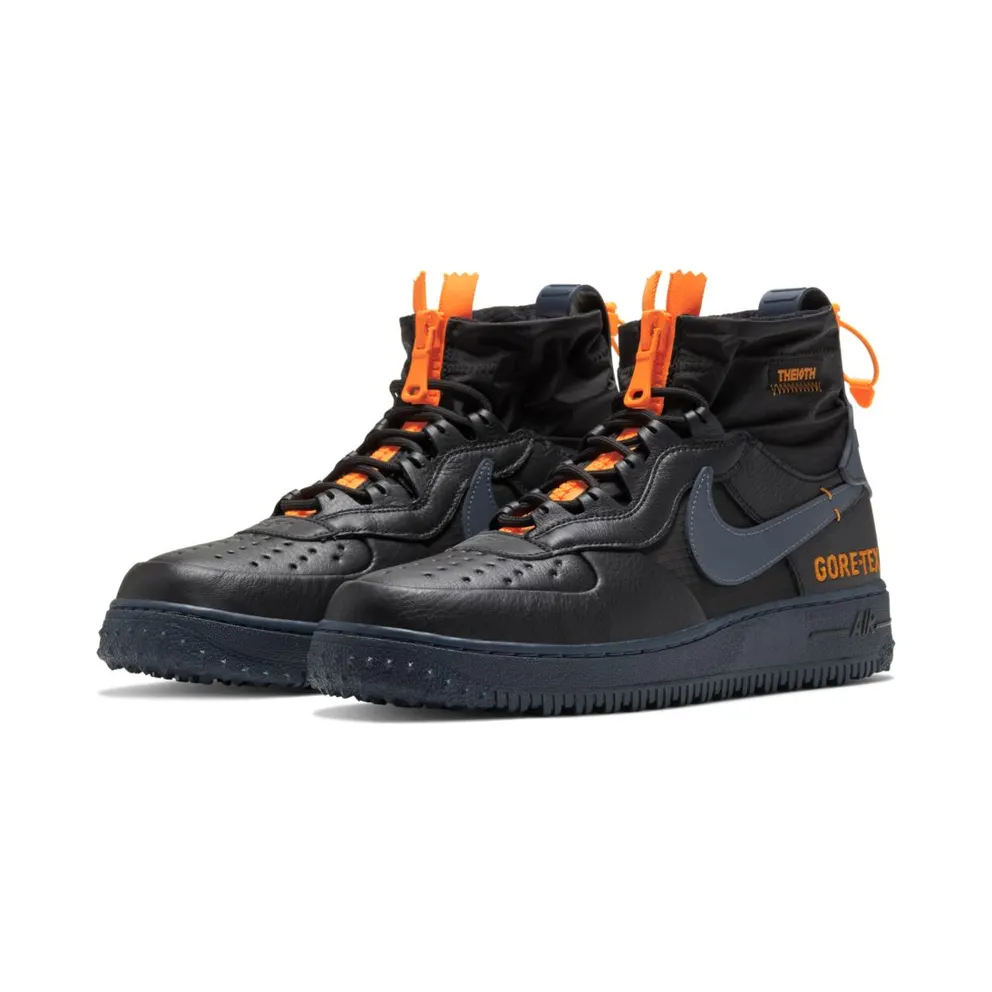 Nike Air Force 1 Winter Gore-tex Black Bright Ceramic Thunder Blue Black/Bright Ceramic-Clear-Thunder Blue (CQ7211-001)