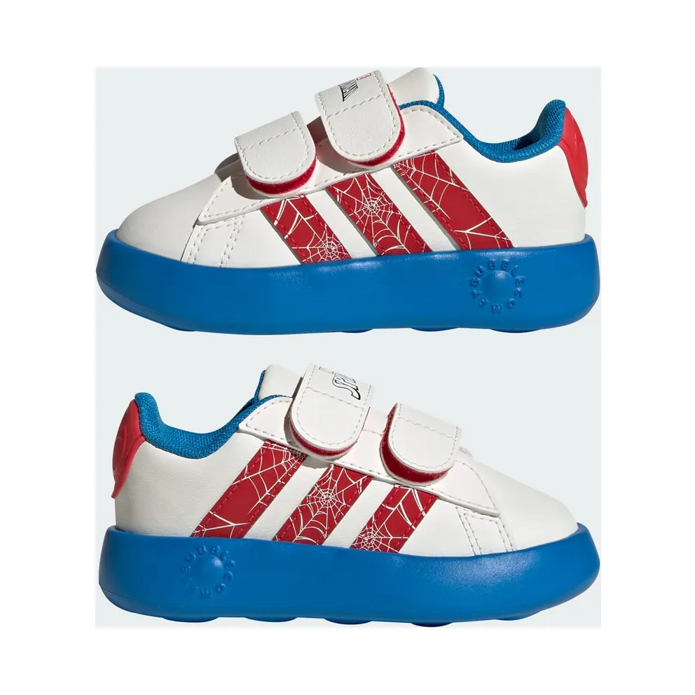Adidas adidas x Marvel Spider-Man Grand Court Kids Cloud White / Pure Ruby / Bright Blue (JQ8072)