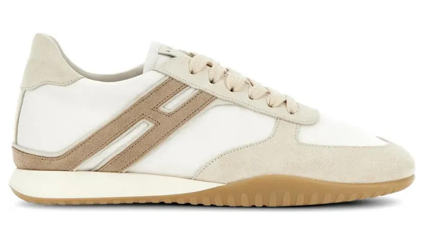 Hogan Olympia-Z Sneakers mit Wildledereinsätzen – Weiß (HXW5650GE80VDO)