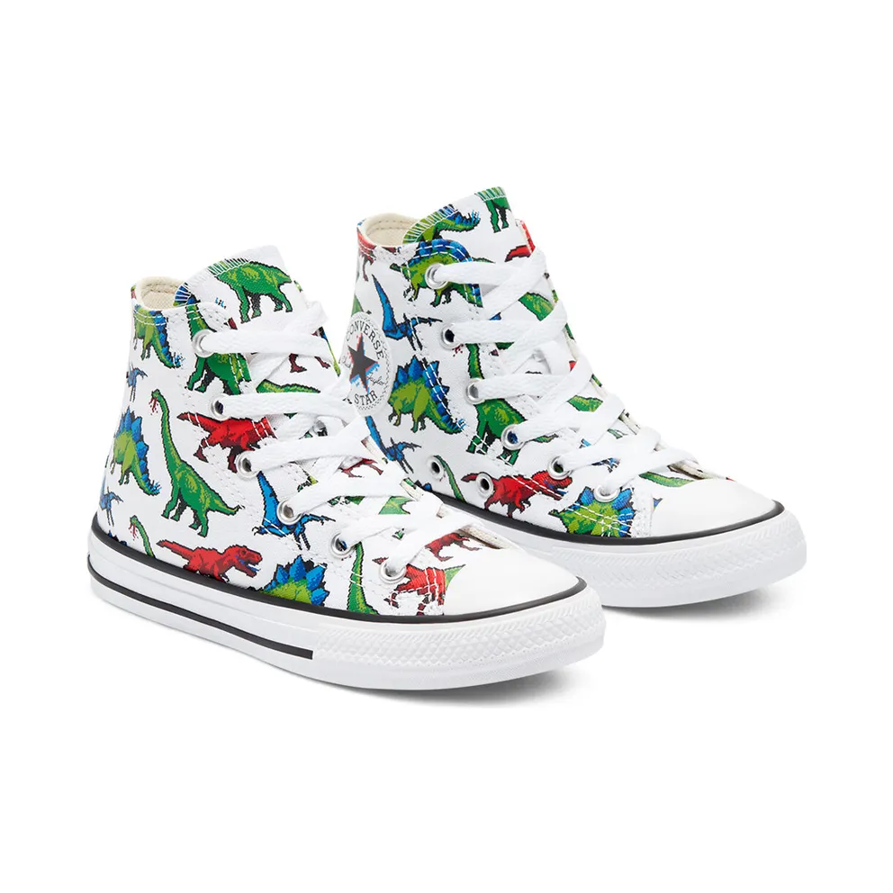 Converse 8-Bit Chuck Taylor All Star High Top White/bold Wasabi/digital Blue (670349C)