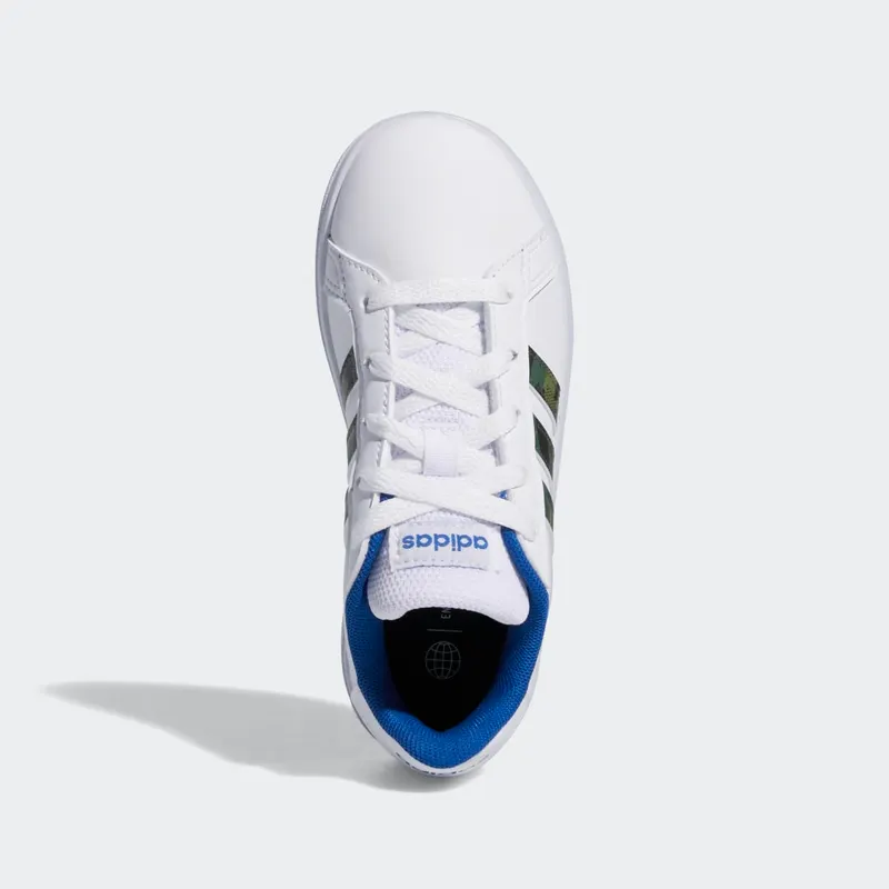 Adidas Grand Court Lifestyle Lace Tennis Cloud White / Green Oxide / Royal Blue (GV6796)
