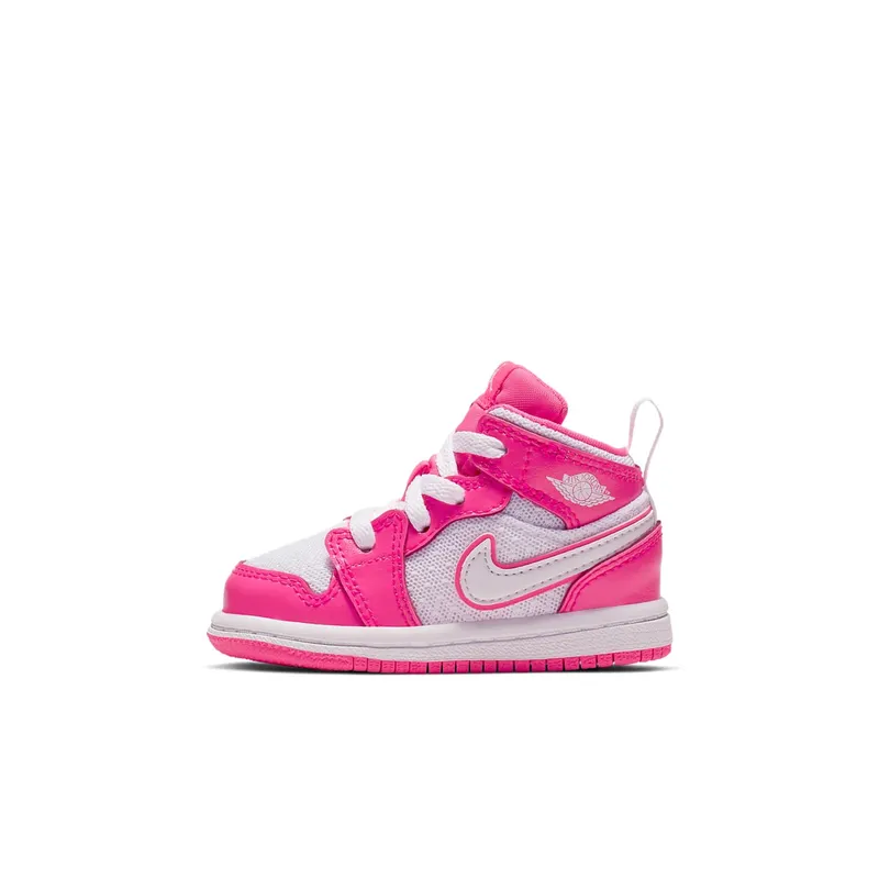 Jordan 1 Mid Hyper Pink White (TD) Hyper Pink/White-White (644507-611)