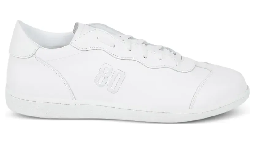BE980 Harvard 5 leren low-top met geborduurd logo “White” (HARDVARD5)