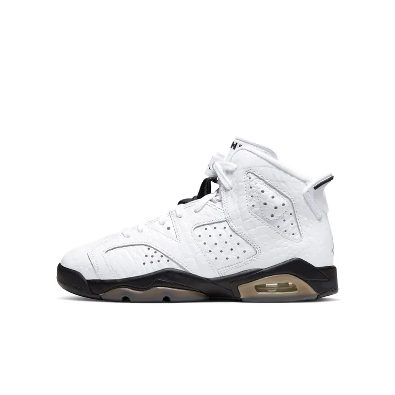 Jordan 6 Retro Alligator (GS) Neutral Grey/Black-White (384665-110)