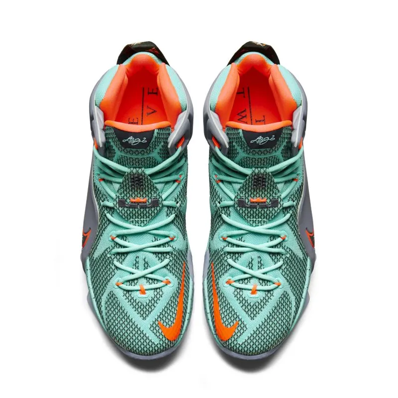 Nike LeBron 12 NSRL Hyper Turquoise/Black-Metallic Cool Grey-Hyper Crimson (684593-301)