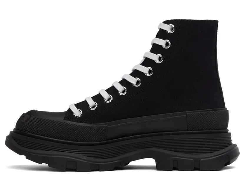 Alexander McQueen Blue Tread Slick High Sneakers (604254W4MV2) (3)