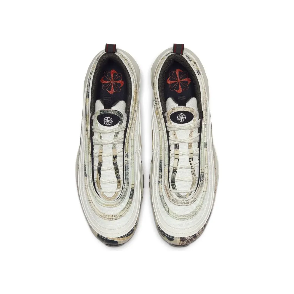 Nike Air Max 97 Newspaper Sail/Black-Team Orange-White (921826-108)